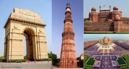 delhi, the capital of india, is worth sightseeing, and it includes attractions such as india gate, red fort, jama masjid, qutub minar, and many more