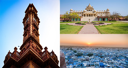 jodhpur sightseeing mainly covers the hilltop fort-mehrangarh, jaswant thada, and umaid bhawan palace.