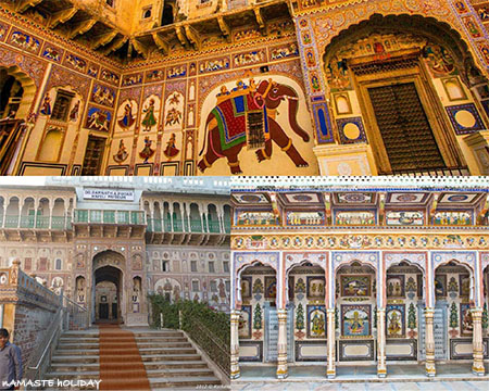 mandawa havelis and paintings, old havelis showing heritage of rajasthan