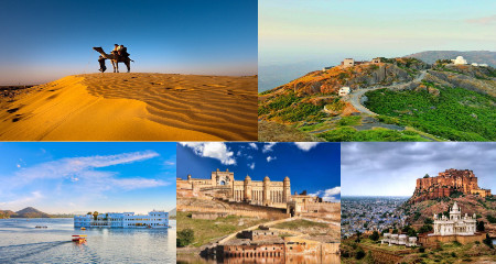 rajasthan tour packages including jaipur, jodhpur, jaisalmer, bikaner, mount abu, and pushkar